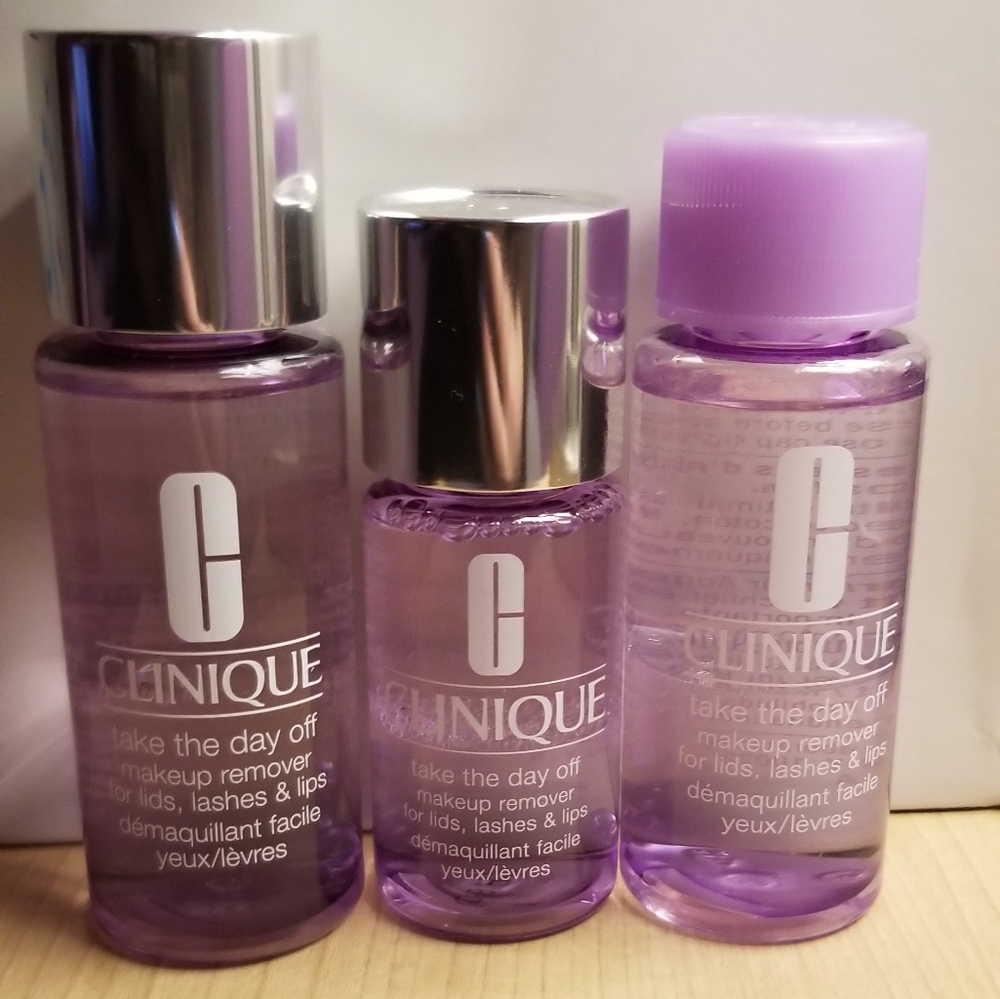 3 Travel Bottles of Clinique Take the Day Off